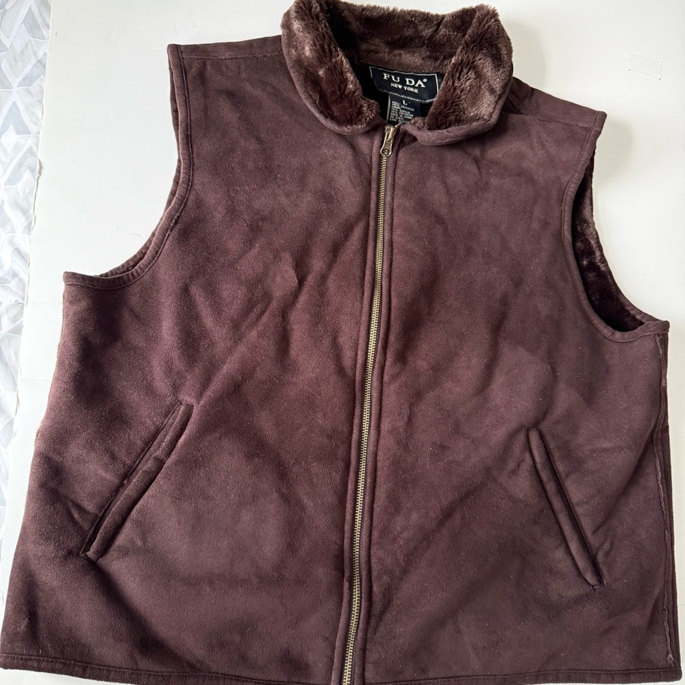 Women's large FuDa zip lined vest warm